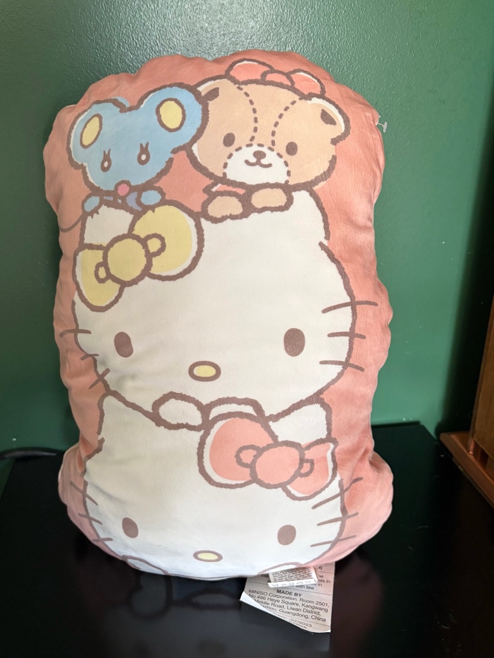 Hello Kitty Style Pink Character Throw Pillow